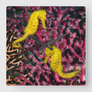 Buscar arrecife coral de relojes de pared Rojo