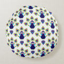 Buscar pavo real indio cojines Azul