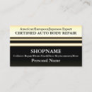 Buscar auto body shop tarjetas de visita Reparación