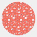 Buscar flores rojas y azules pegatinas Blanco