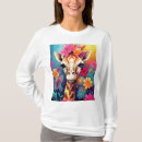 Buscar jirafa floral camisetas Vida silvestre