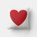 Buscar corazones musicales cojines Rojo