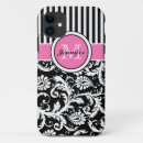 Buscar rayas blancas negras iphone fundas Para ella