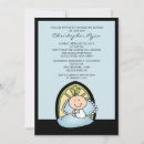 Buscar baby boy christening invitaciones Azul