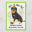 Buscar rottweiler invitaciones Divertido