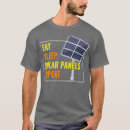 Buscar los paneles solares camisetas Verde