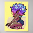 Buscar pelo rizado posters Afro