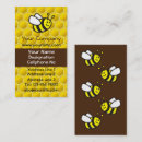 Buscar abeja tarjetas de visita Negro