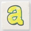 Buscar alfabeto posavasos Amarillo