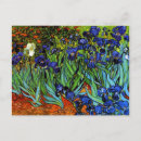 Buscar iris de van gogh postales Azul