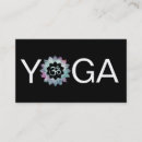 Buscar instructor la yoga de tarjetas de visita Acuarela
