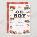 Buscar tractor rojo invitaciones Lindo