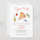 Buscar pizza party invitaciones Colorido