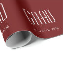 Buscar graduación papel de regalo Rojo