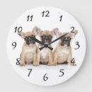 Buscar french bulldog relojes de pared Pet