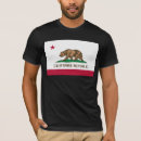 Buscar bandera del oso camisetas República de california