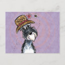 Buscar amante del schnauzer postales Adorable