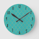 Buscar verde agua relojes de pared Moderno