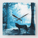 Buscar lobos relojes de pared Perro