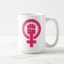 Buscar símbolo feminista tazas Derechos de la mujer