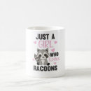 Buscar mapache lindo tazas Raccoon