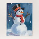 Buscar muñeco de nieve puzzles Invierno