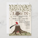 Buscar hacha invitaciones Leñador