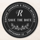 Buscar save the date posavasos Negro