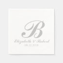 Buscar de plata servilletas Monogramado