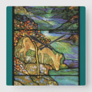 Buscar vitral relojes de pared Flores