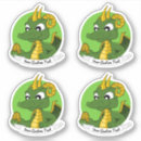 Buscar dragón verde pegatinas Cualquier niño