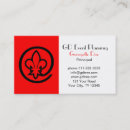 Buscar flor lis de tarjetas de visita Francia