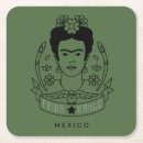 Buscar frida kahlo de posavasos Blanco y negro