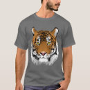 Buscar cara del tigre camisetas Grande
