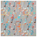 Buscar notas musicales telas Gris