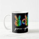 Buscar símbolo de paz tazas Amor