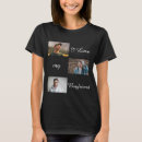 Buscar romántico mujer camisetas Amo a mi novio