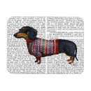 Buscar dachshund imanes Hojas de flores