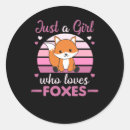 Buscar zorro pegatinas Animal forestal