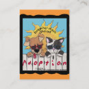 Buscar adopción del mascota tarjetas de visita Animales