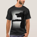 Buscar doberman negro camisetas Perros