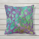 Buscar batik tropical cojines Púrpura