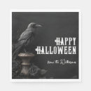 Buscar cuervo servilletas Fiesta de halloween