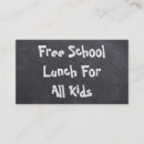 Buscar almuerzo tarjetas de visita Alimento
