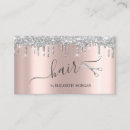 Buscar brillo plata de tarjetas de visita Salón