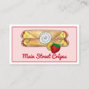 Buscar crepes tarjetas de visita Comida