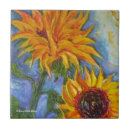 Buscar pinturas del girasol azulejos Para ella