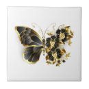 Buscar mariposas negras azulejos Oro