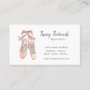 Buscar ballet tarjetas de visita Estudio de baile