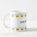 Buscar corona de la princesa tazas Reina